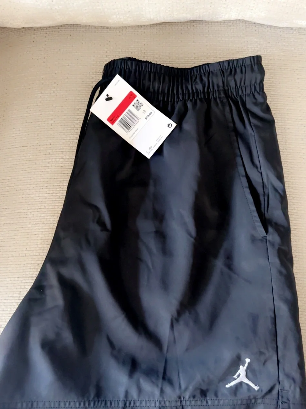 Jordan Black Men's Athletic Shorts with Jumpman Logo